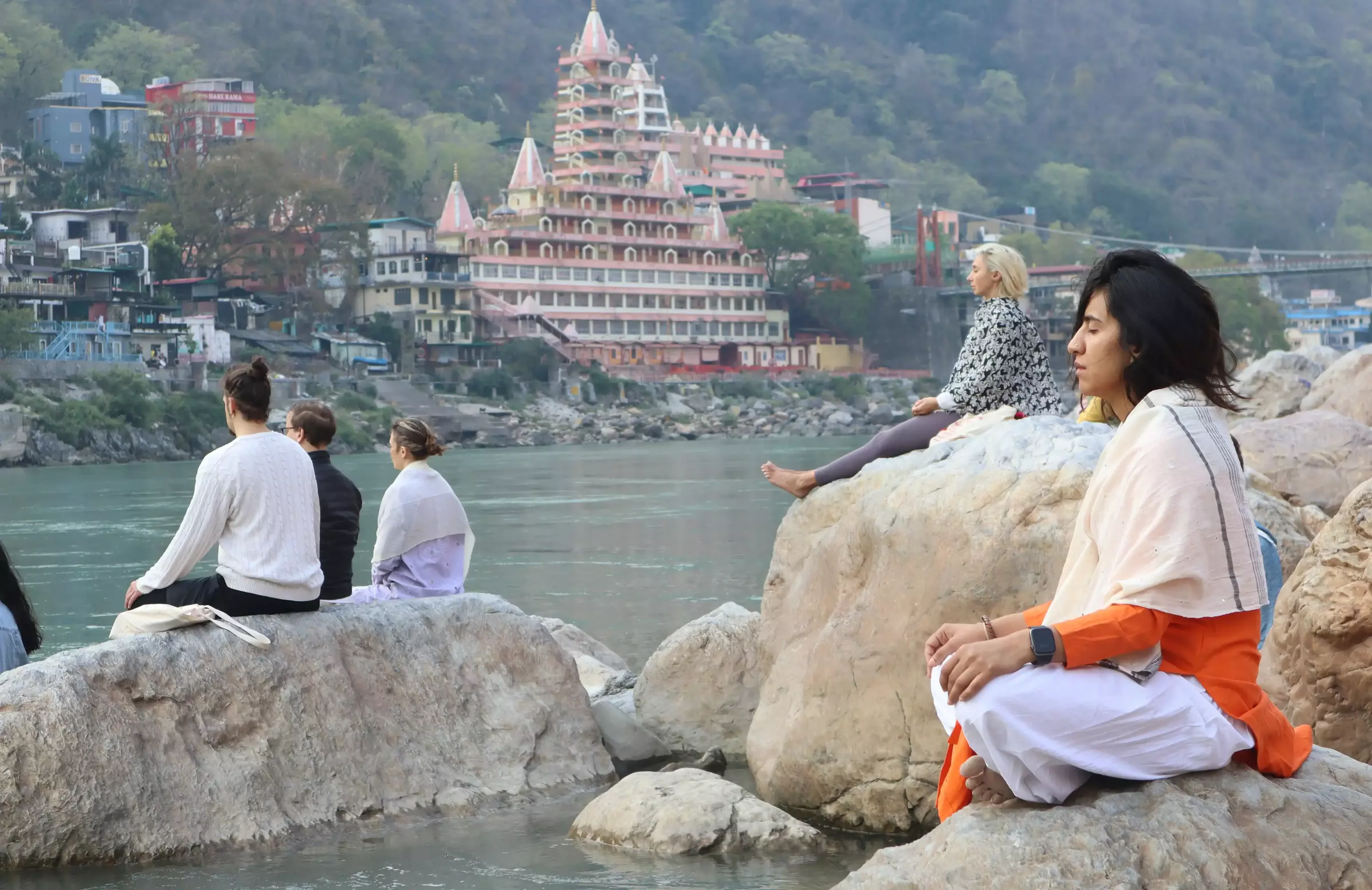Outdoor Yoga Praxis in Rishikesh